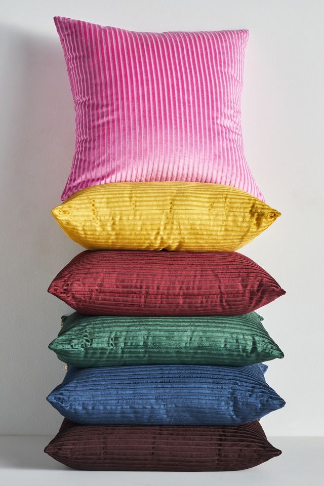 Fiora Ribbed Velvet Pillow #2
