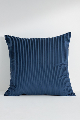 Anthropologie Fiora Ribbed Velvet Pillow