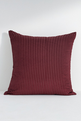 Anthropologie Fiora Ribbed Velvet Pillow