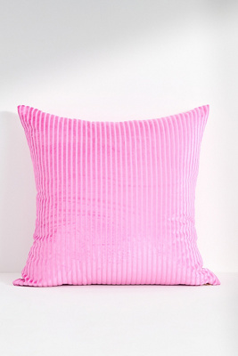 Anthropologie Fiora Ribbed Velvet Pillow