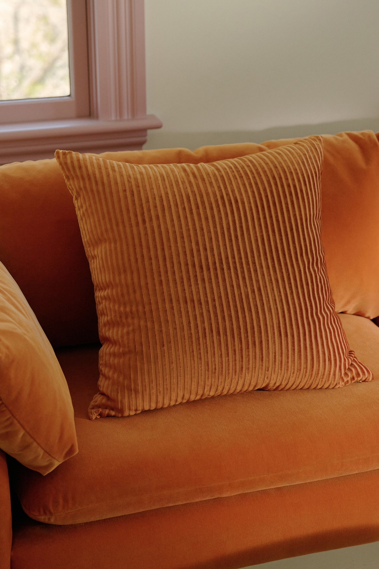 Fiora Ribbed Velvet Pillow