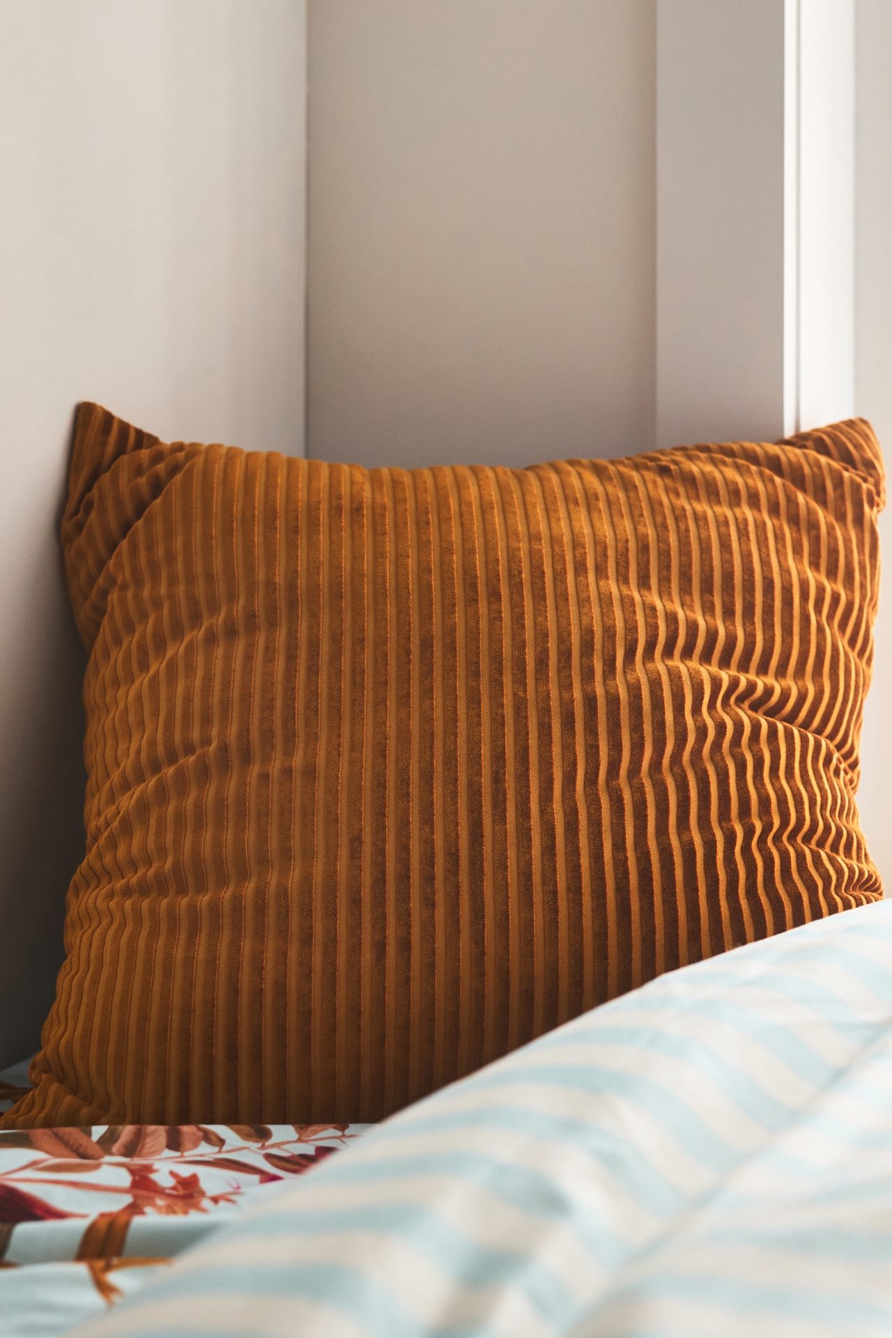 Fiora Ribbed Velvet Pillow