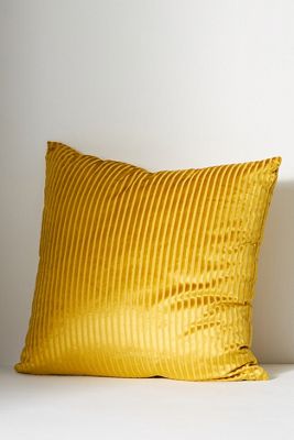Coussin à rayures texturées Fiora