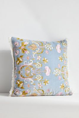 Calista Linen Printed Floral Pillow