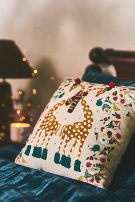 Claus Embroidered Pillow