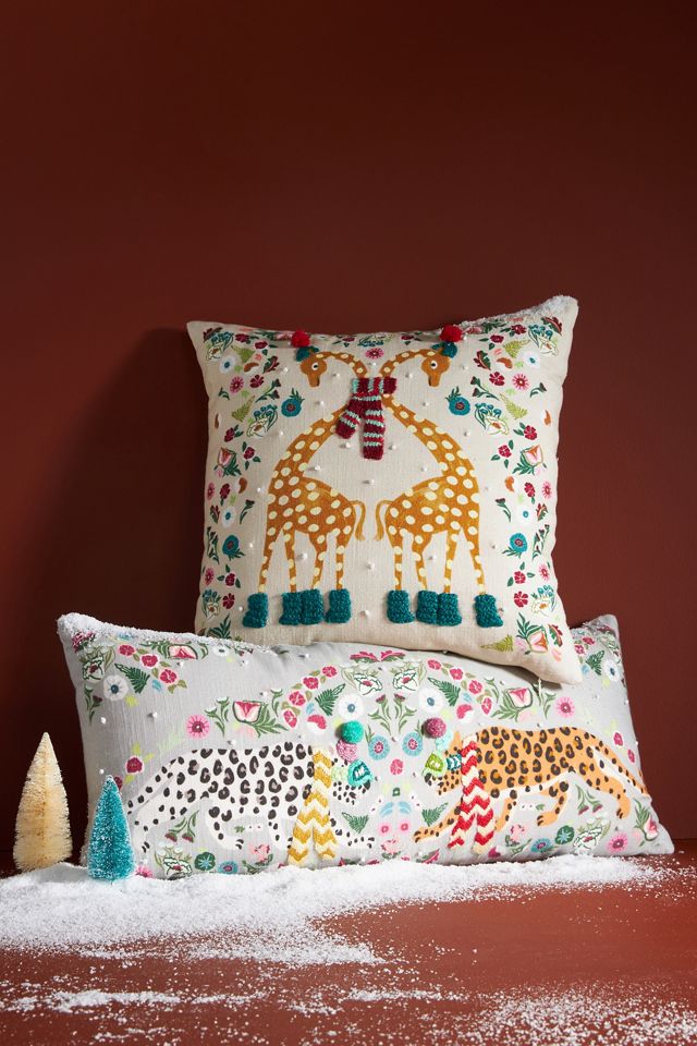Claus Embroidered Pillow #3