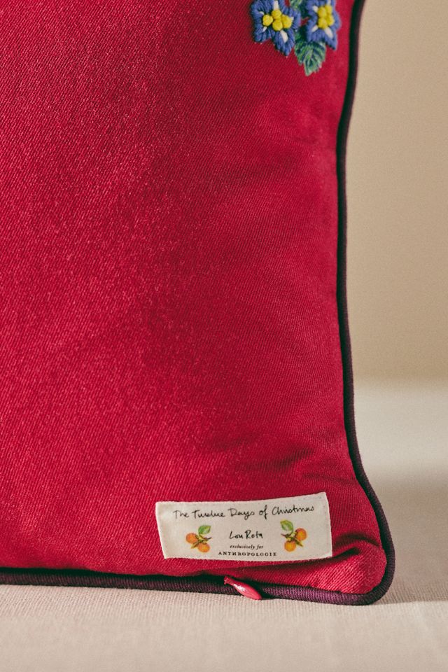 Lou Rota Twelve Days of Christmas Pillow #2