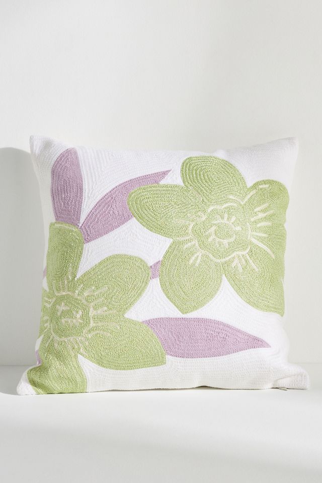 Meadow Embroidered Pillow #1