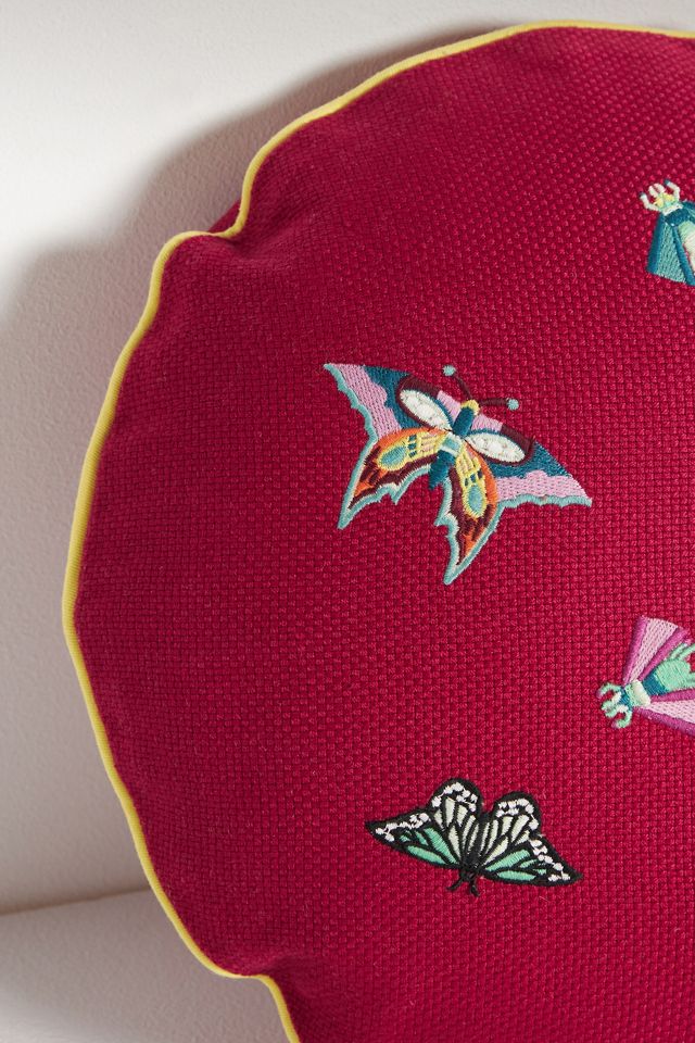 Cojín Redondo de Tapicería Bordada Bexley #3