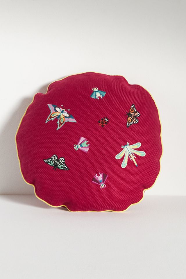 Cojín Redondo de Tapicería Bordada Bexley #1