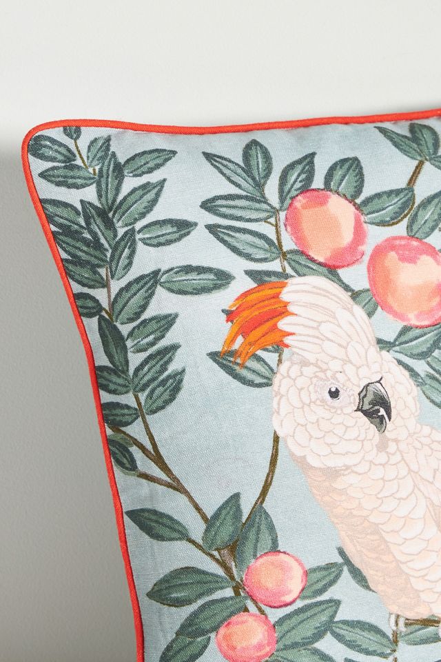 Coussin Priyanka en mélange de lin imprimé #3