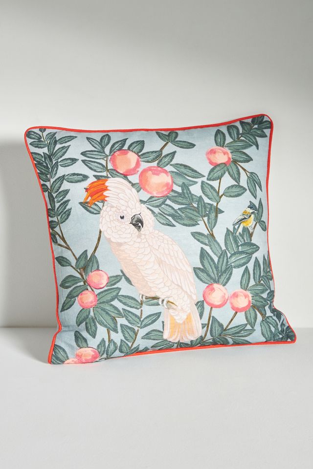 Coussin Priyanka en mélange de lin imprimé #1