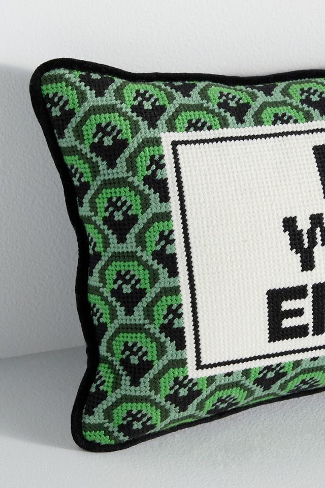 Furbish Studio Holiday Needlepoint Pillow #1