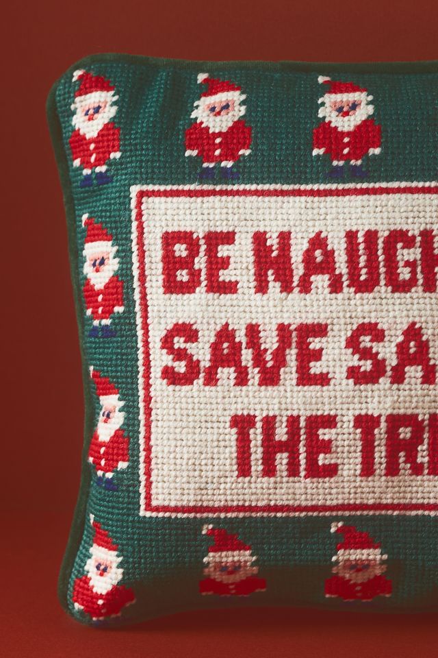 Furbish Studio Needlepoint Pillow, Spill the Tea main image 0