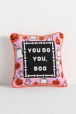 Furbish Studio Holiday Petite Needlepoint Pillow