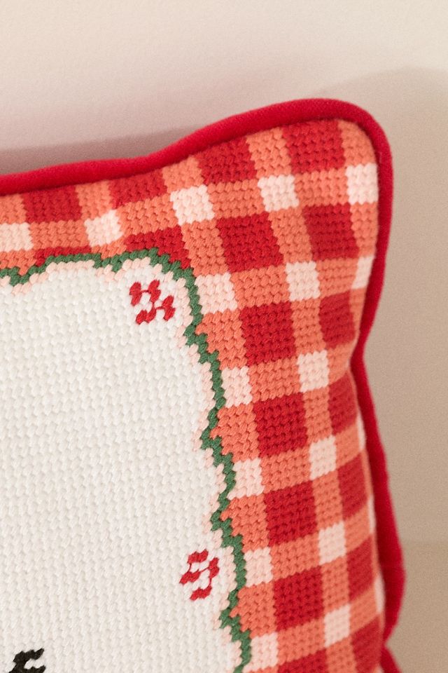 Furbish Studio Holiday Petite Needlepoint Pillow #2