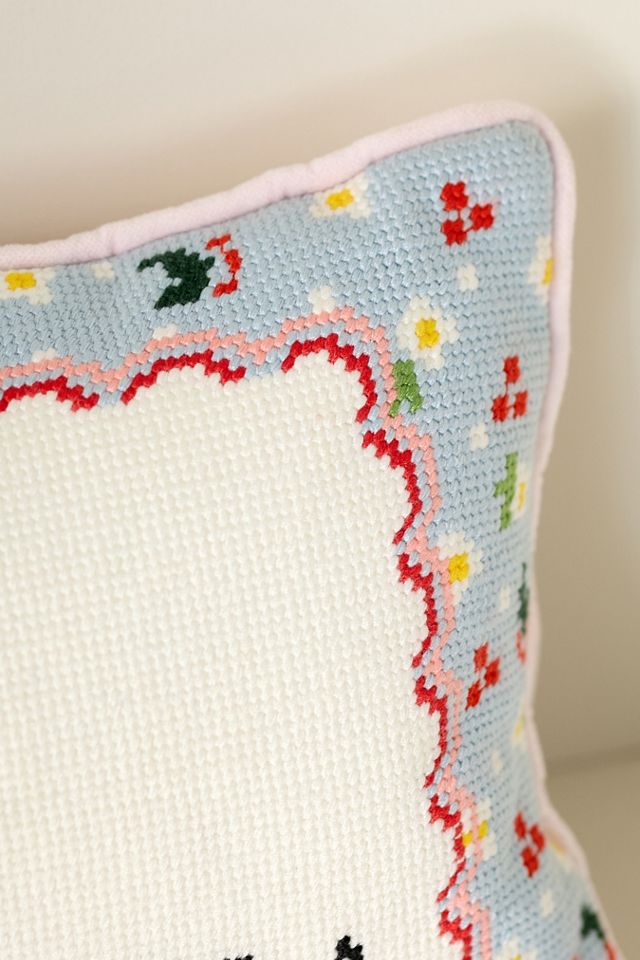 Furbish Studio Holiday Petite Needlepoint Pillow #1