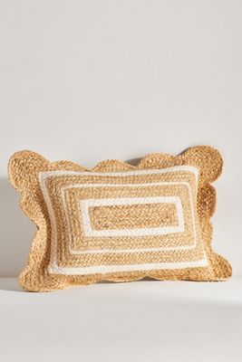 Jute Scallop Pillow
