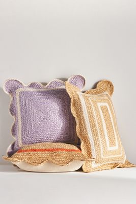 Jute Scallop Pillow