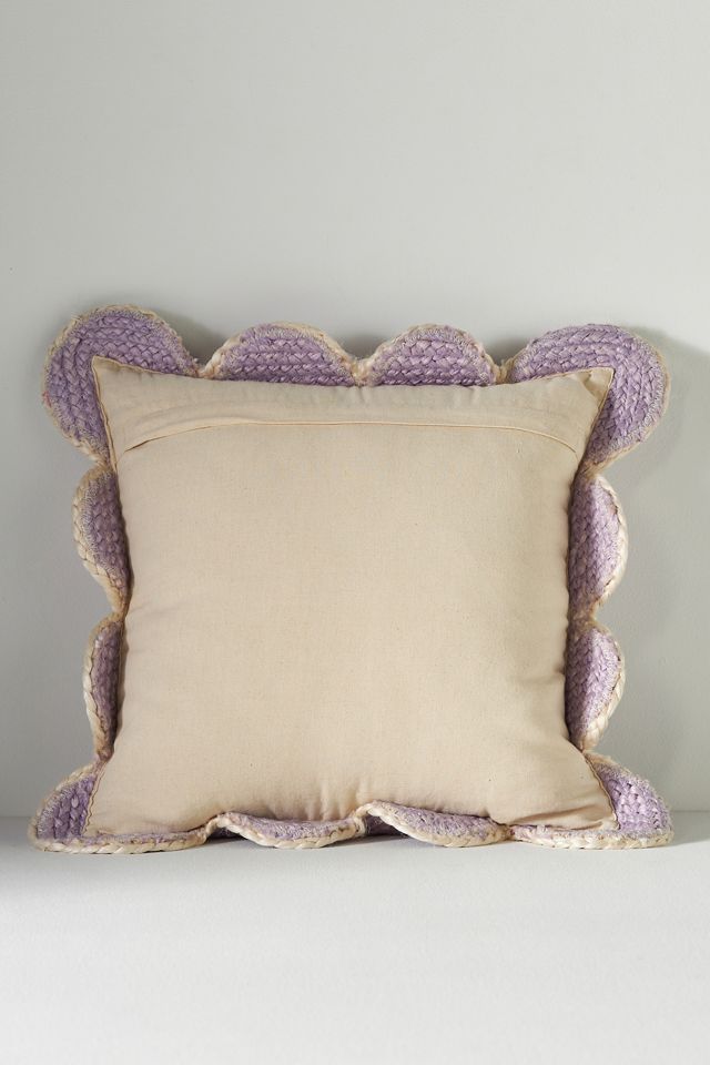 Jute Scallop Pillow #2
