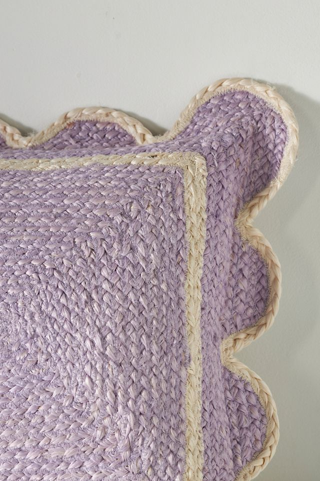 Jute Scallop Pillow #3