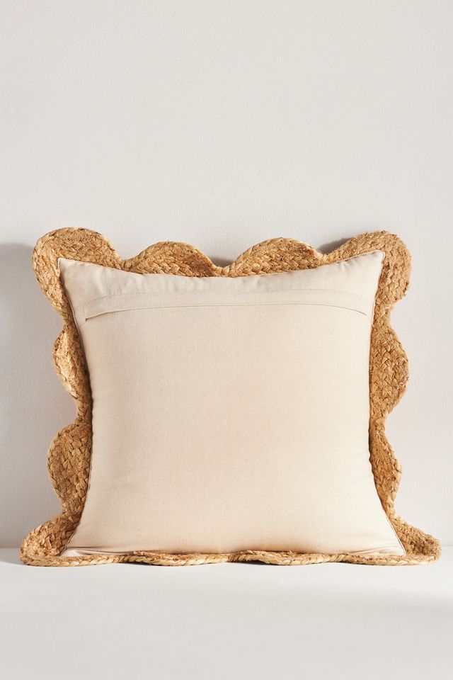 Jute Scallop Pillow #3
