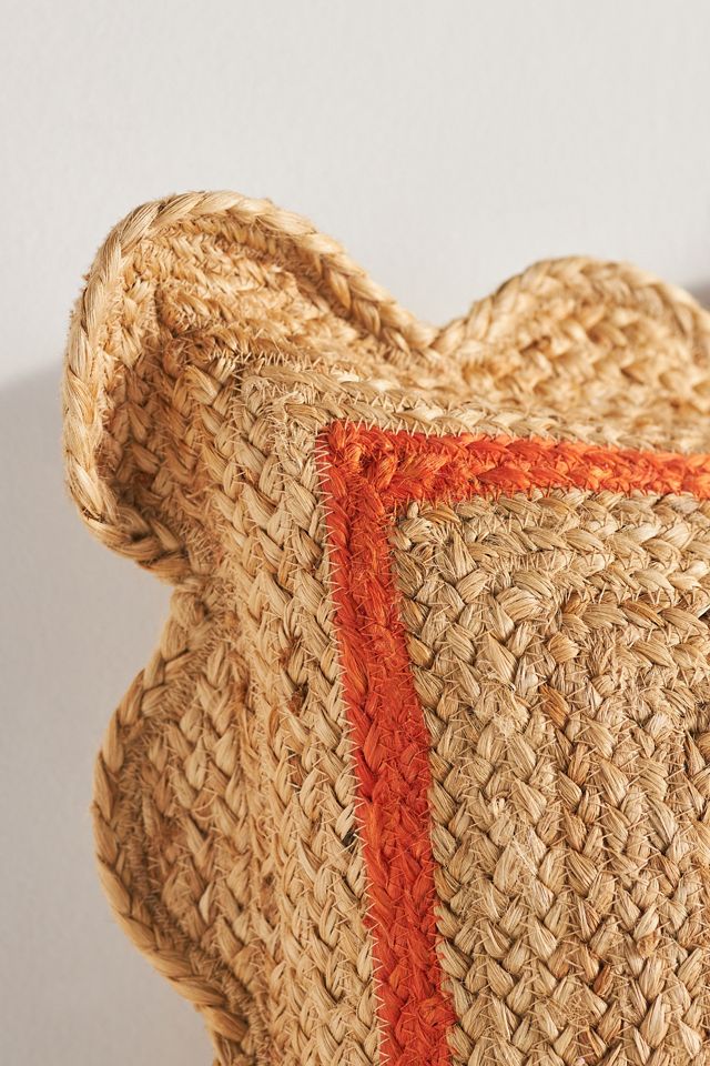Jute Scallop Pillow #4
