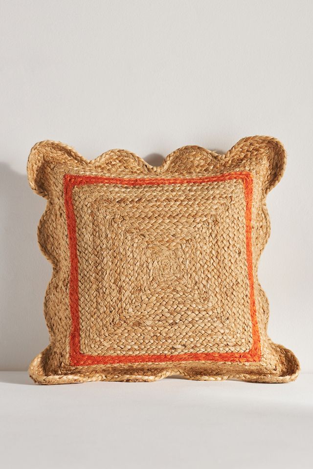 Jute Scallop Pillow #1