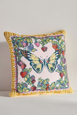 Alexandra Farmer The Flock Indoor/Outdoor Pillow
