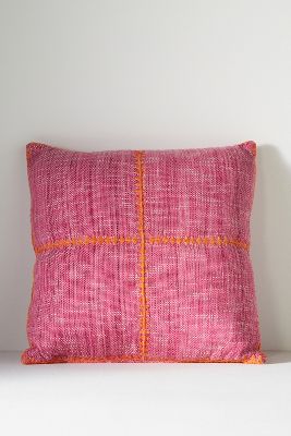 Anthropologie Mischa Indoor/outdoor Cushion In Pink