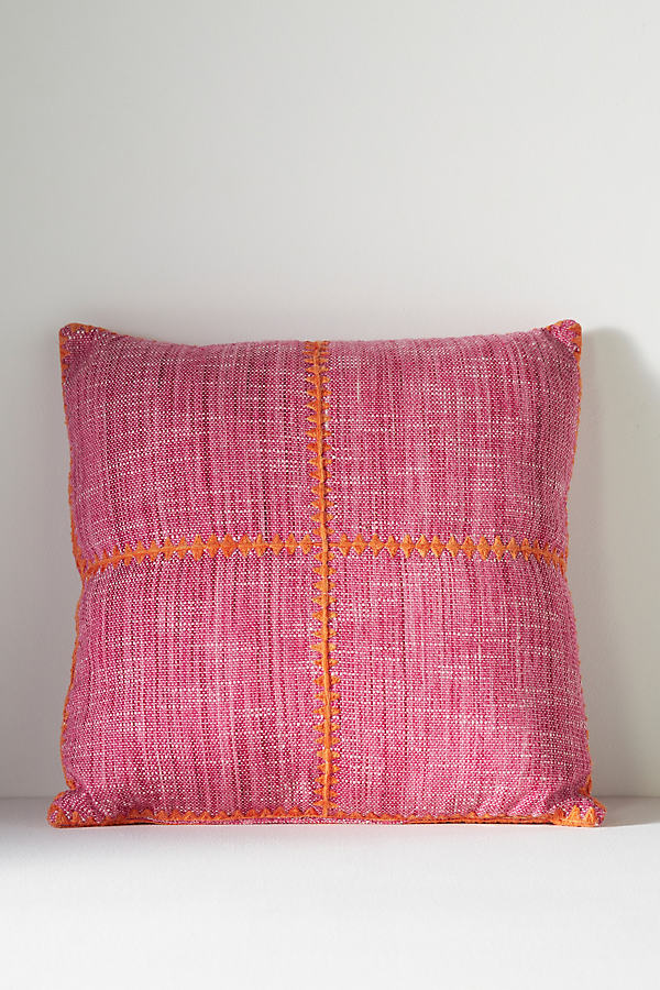 Anthropologie Mischa Indoor/outdoor Pillow In Pink