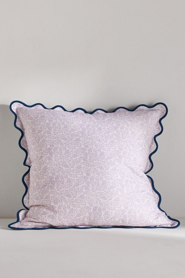 Eudora Embroidered Scalloped Pillow #2