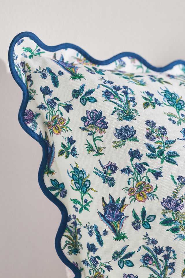 Eudora Embroidered Scalloped Pillow #3