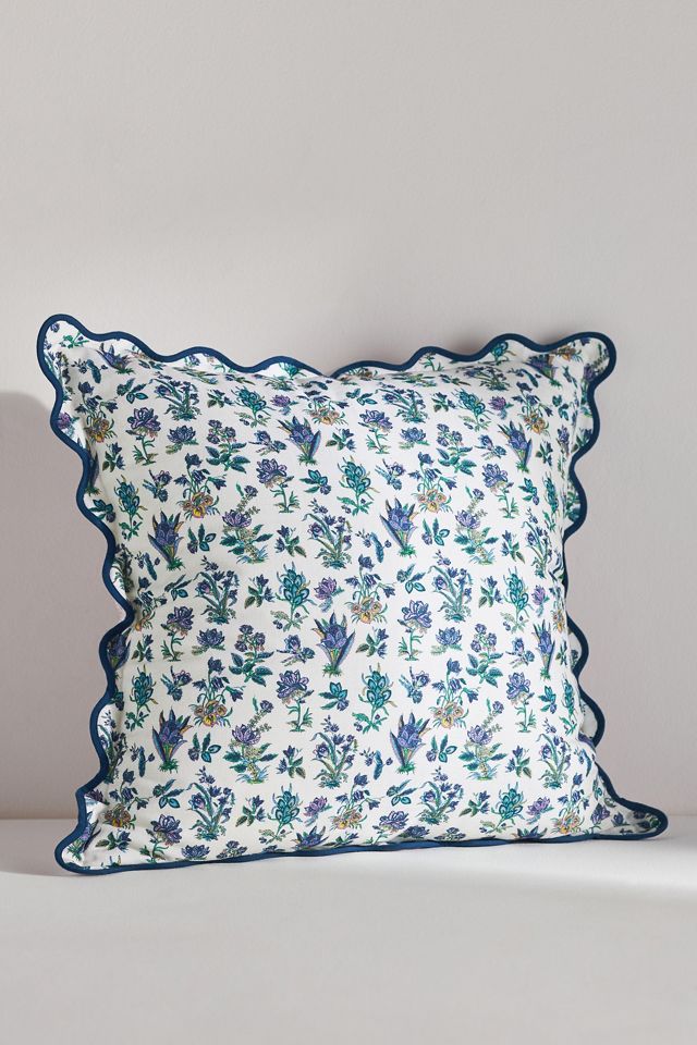 Eudora Embroidered Scalloped Pillow #1