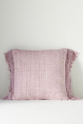 Anthropologie Maena Indoor/outdoor Pillow In Pink