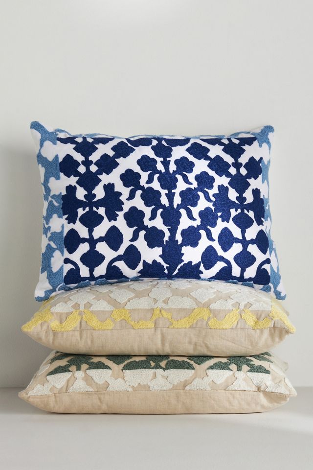 Rhodes Embroidered Pillow #1