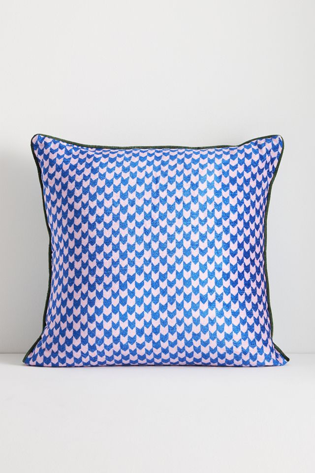 Alva Floral Cotton Velvet Pillow #2