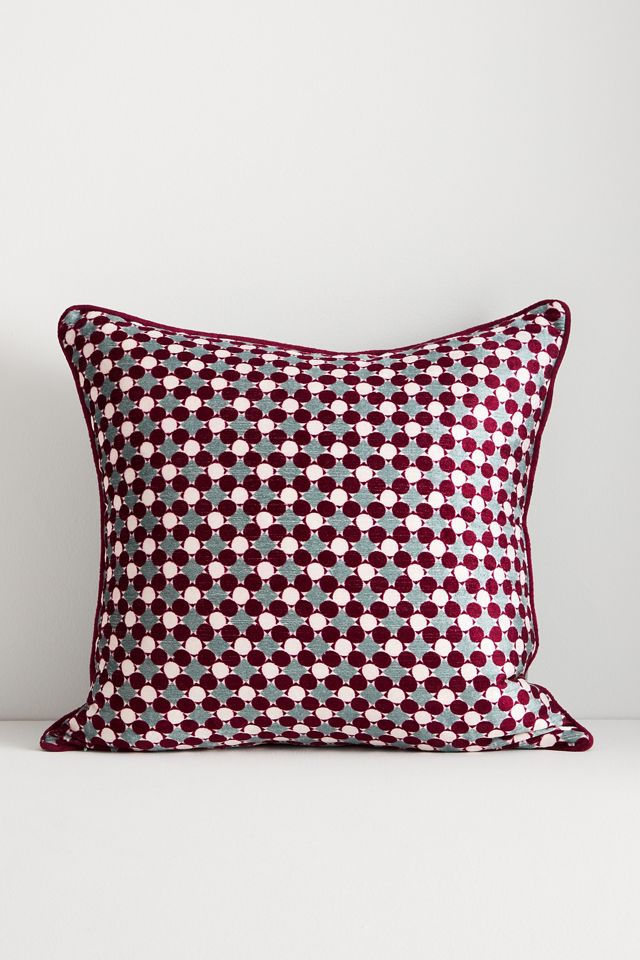 Alva Floral Cotton Velvet Pillow #2