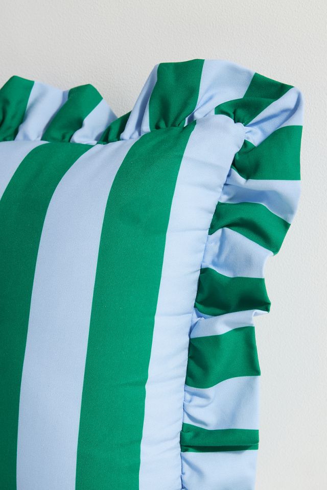 Maeve by Anthropologie Striped Ruffle Indoor/Outdoor Pillow #1