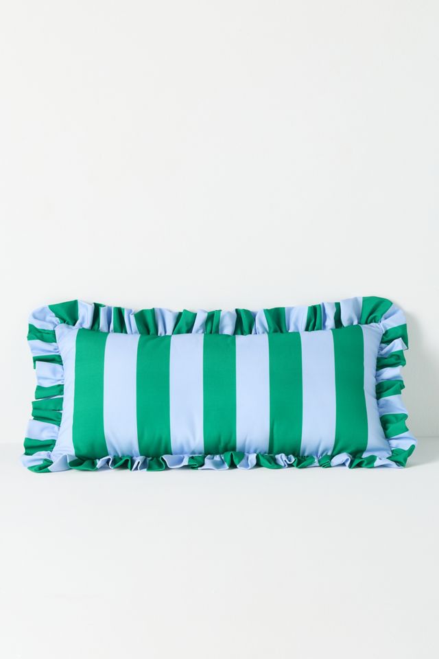 Maeve by Anthropologie Striped Ruffle Indoor/Outdoor Pillow #1