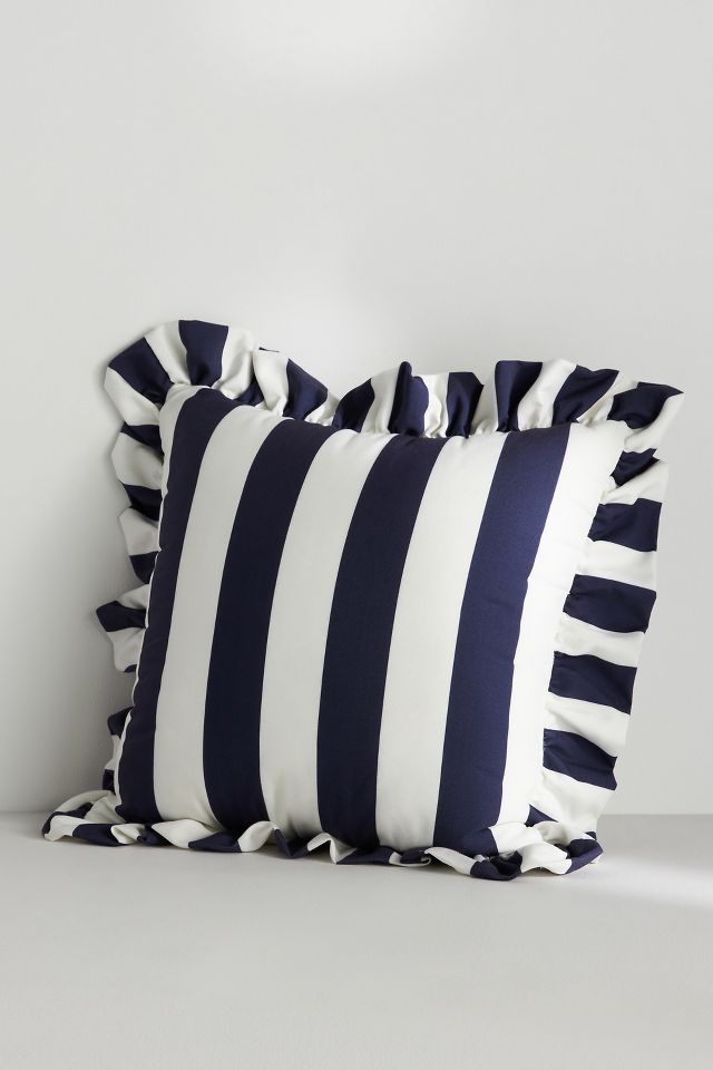 Black and white striped outdoor cushions best sale