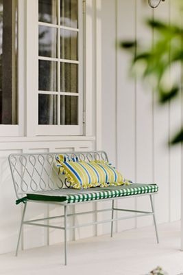 Maeve by Anthropologie Striped Ruffle Indoor/Outdoor Pillow
