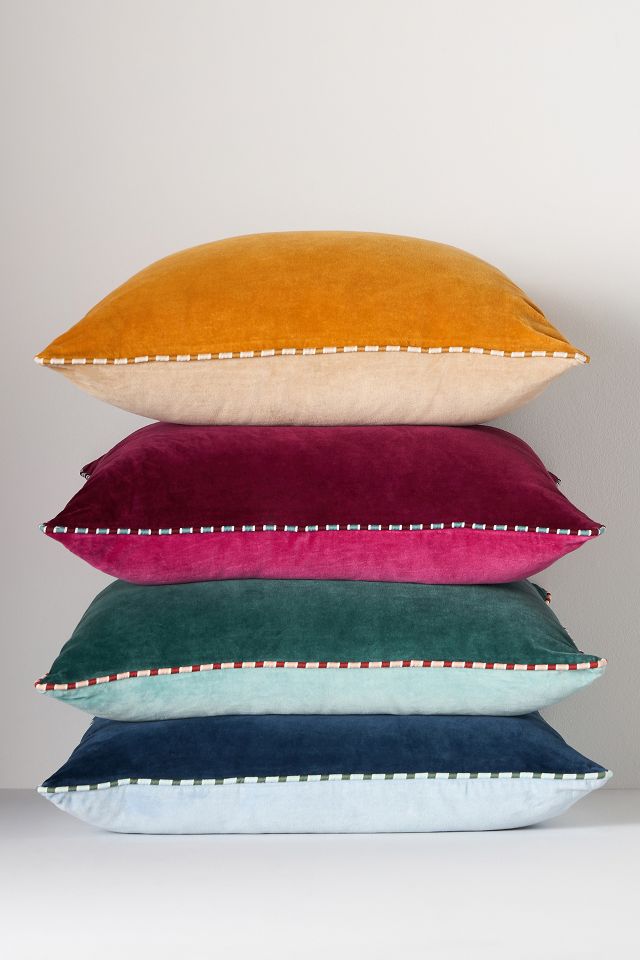 Anthropologie velvet pillow hotsell