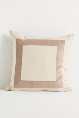 Anthropologie Cotton Velvet Frame Pillow