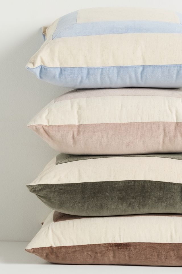 Cotton Velvet Frame Pillow #4