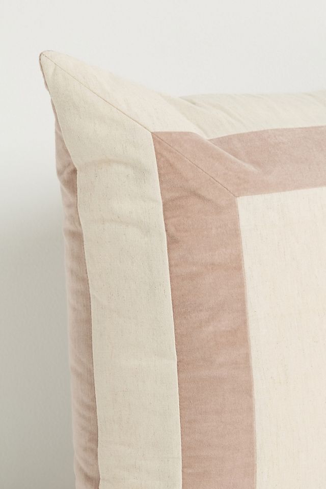 Cotton Velvet Frame Pillow #3