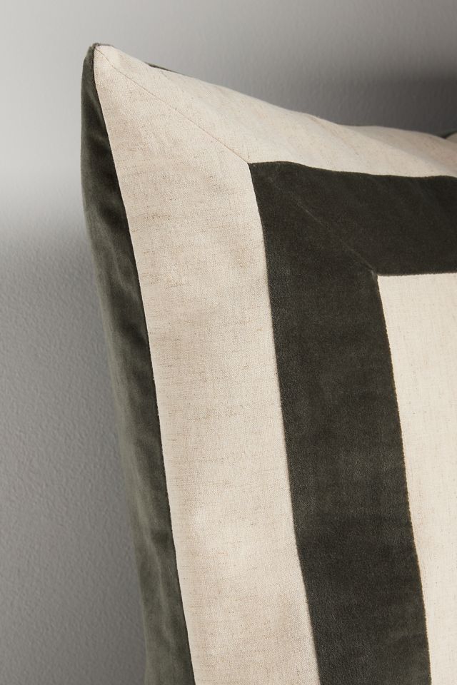 Cotton Velvet Frame Pillow #2