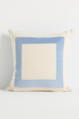 Anthropologie Cotton Velvet Frame Pillow