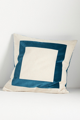 Anthropologie Velvet Frame Pillow