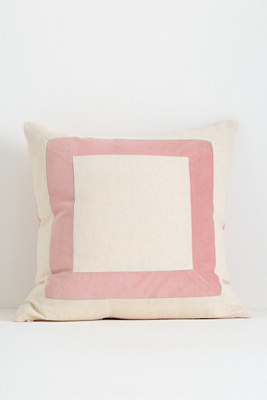 Cotton Velvet Frame Pillow